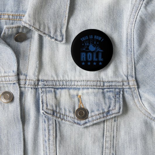 Vintag Bowling Bowler Button (Beispiel)