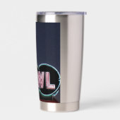 Vintag Bowling Neon Sign Thermobecher (Links)