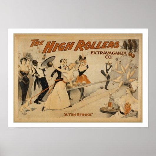 Vintag Bowling Poster (Vorne)