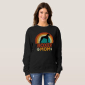 Vintag Boxer Dog Mama Sunset Sweatshirt (Vorne ganz)