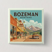 Vintag Bozeman Montana Button (Vorderseite)
