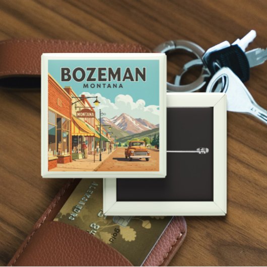 Vintag Bozeman Montana Button