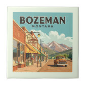 Vintag Bozeman Montana Fliese (Vorderseite)
