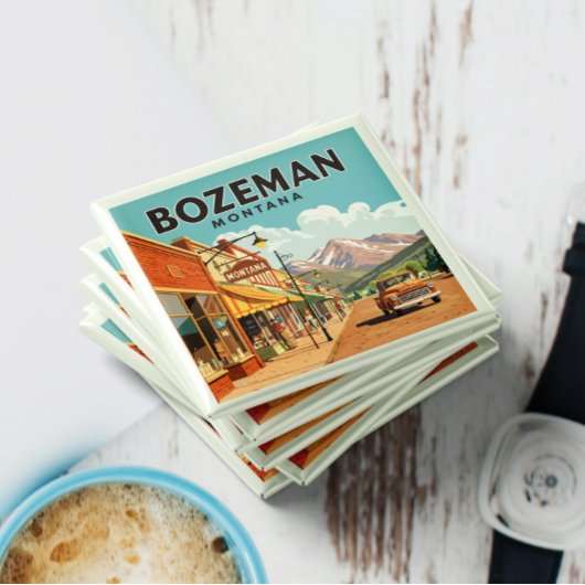 Vintag Bozeman Montana Magnet