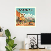 Vintag Bozeman Montana Poster (Heimbüro)