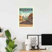 Vintag Bozeman Montana Poster (Heimbüro)