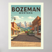 Vintag Bozeman Montana Poster (Vorne)
