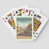 Vintag Bozeman Montana Spielkarten (Rückseite)