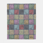 Vintag Brachiosaurus Dinosaur Blanket Retro Dino Fleecedecke (Vorderseite)