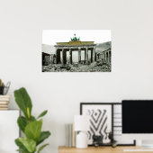 Vintag Brandenburger Tor Berlin Poster (Heimbüro)