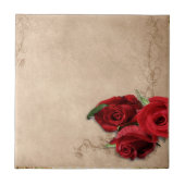 Vintag Brandy-Rose Fliese (Vorderseite)