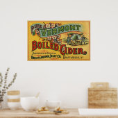 Vintag Brattleboro Jelly Boiled Cider Vermont Poster (Küche)