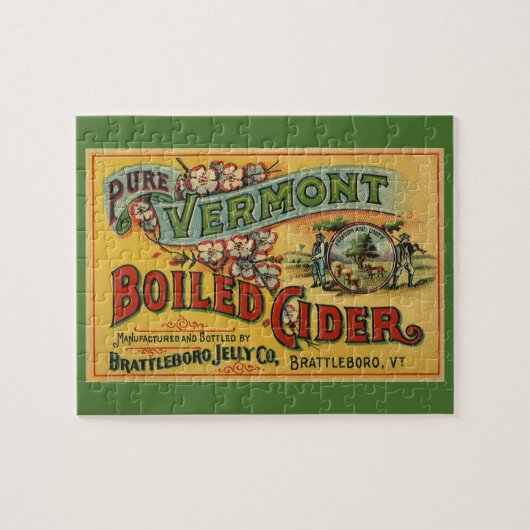 Vintag Brattleboro Jelly Boiled Cider Vermont Puzzle (Horizontal)