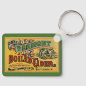 Vintag Brattleboro Jelly Boiled Cider Vermont Schlüsselanhänger (Vorderseite)
