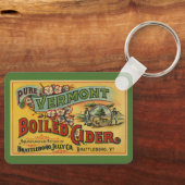 Vintag Brattleboro Jelly Boiled Cider Vermont Schlüsselanhänger (Vorderseite)