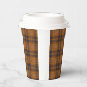 Vintag braun kariert pappbecher (Rechts)