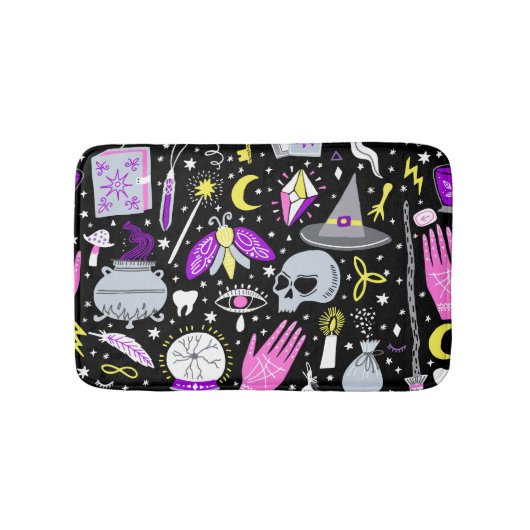 Vintag-braun-orange Tartan kariert. Badematte (Vorderseite)