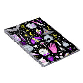 Vintag-braun-orange Tartan kariert. Notizblock (Rechte Seite)