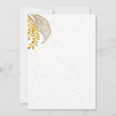 Vintag-braune Blütenhochzeit Einladung (Rückseite)