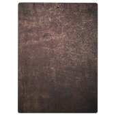 Vintag-braune Lederhaube Klemmbrett (Rückseite)