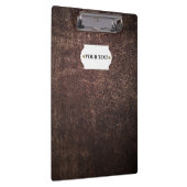 Vintag-braune Lederhaube Klemmbrett (Rechts)