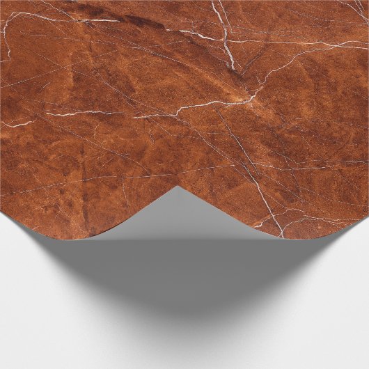 Vintag-braune Marmorstruktur Geschenkpapier (Ecke)