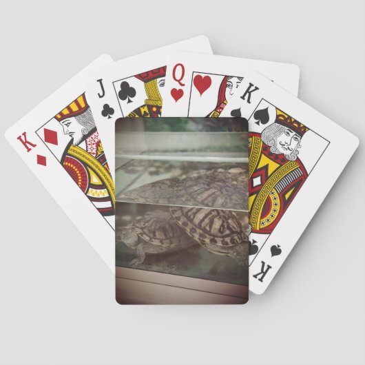 Vintag-braune Spielkarten (Rückseite)