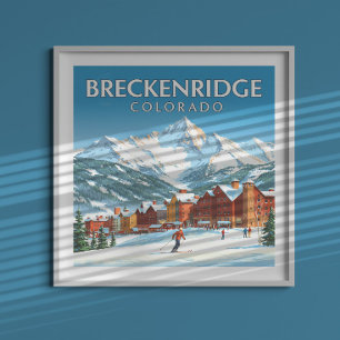 Vintag Breckenridge Colorado Poster