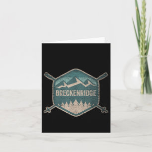 Vintag Breckenridge Souvenir Ski Retro Breckinrid Karte