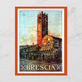 Vintag Brescia Italian Travel 1910s 1920s Postkarte