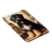 Vintag Briard Hunde Malerei Magnet (Rechte Seite)