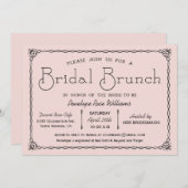 Vintag Bridal Brunch Bridal Dusche Einladungen (Vorne/Hinten)