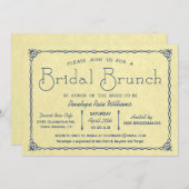 Vintag Bridal Brunch Bridal Dusche Einladungen (Vorne/Hinten)