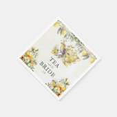 Vintag Bridal Lemon Tea Party Serviette (Ecke)