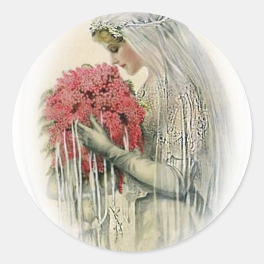 Vintag Bridal Stickers (Vorderseite)