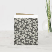 Vintag Bridal Wedding Women Dankeskarte (Rückseite)