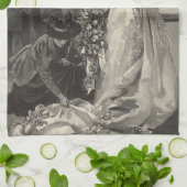 Vintag Bride, Bridal Portrait mit Fotograf Geschirrtuch (Gefaltet)