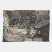 Vintag Bride, Bridal Portrait mit Fotograf Geschirrtuch (Horizontal)