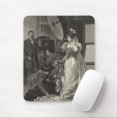 Vintag Bride, Bridal Portrait mit Fotograf Mousepad (Mit Mouse)