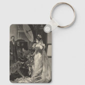 Vintag Bride, Bridal Portrait mit Fotograf Schlüsselanhänger (Rückseite)