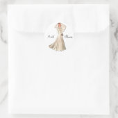 Vintag Bride Polterabend Umschlag Aufkleber (Tasche)