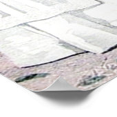 Vintag Bride Wedding Dress Poster (Ecke)