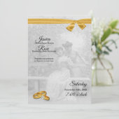 Vintag Brides Gay Wedding Einladung (Stehend Vorderseite)