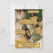 Vintag Bridesmaid Personalisiert Danke, Geschenk Dankeskarte (Vorderseite)