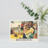 Vintag Bridlington England Postkarte (Stehend Vorderseite)