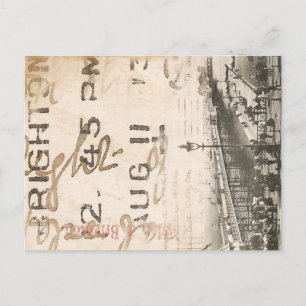 Vintag Brighton Pier Fotografie Postkarte