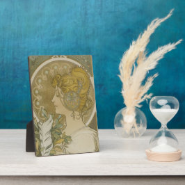 Vintag Brigid Celtic Fire Goddess Altar Plaque Fotoplatte