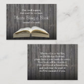 Vintag bringen Sie eine Babydusche mit. Begleitkarte (Vorne/Hinten)