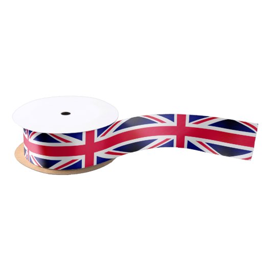 Vintag British Flag & United/Gewerkschaft Jack Satinband (Spule)