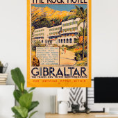 Vintag British The Rock Hotel Travel Poster (Heimbüro)